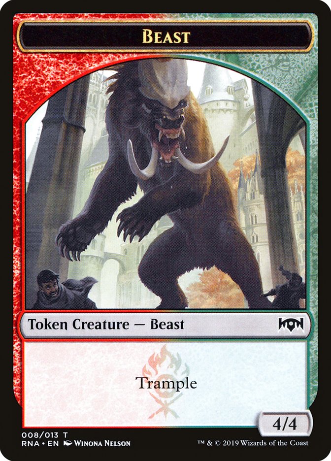 Beast Token [Ravnica Allegiance Tokens] | L.A. Mood Comics and Games