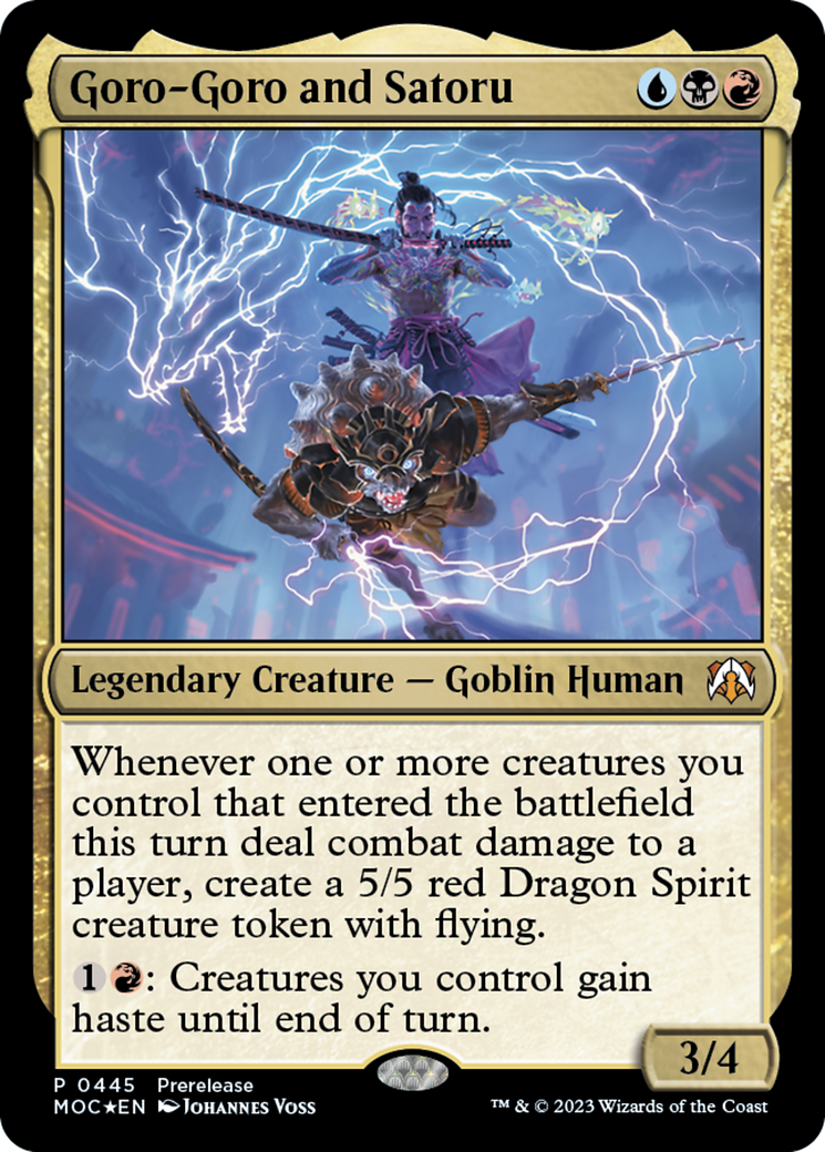 Goro-Goro and Satoru [March of the Machine Commander Prerelease Promos] | L.A. Mood Comics and Games