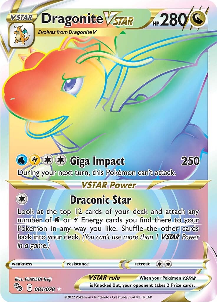 Dragonite VSTAR (081/078) [Pokémon GO] | L.A. Mood Comics and Games