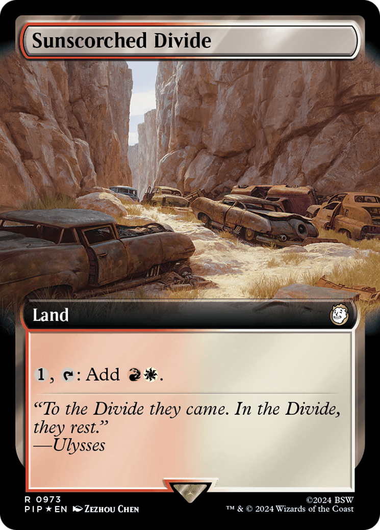 Sunscorched Divide (Extended Art) (Surge Foil) [Fallout] | L.A. Mood Comics and Games