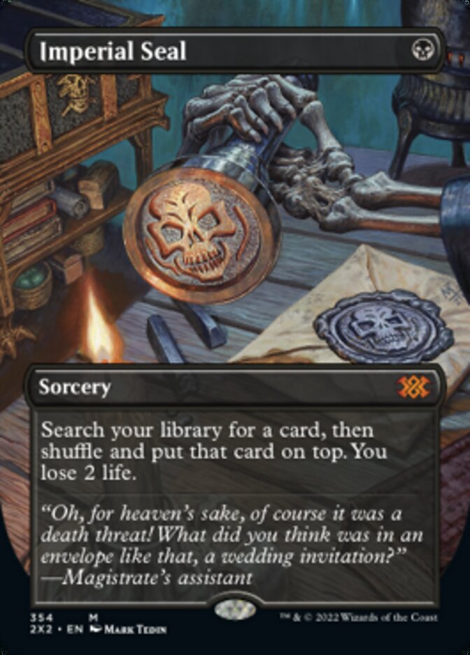 Imperial Seal (Borderless Alternate Art) [Double Masters 2022] | L.A. Mood Comics and Games