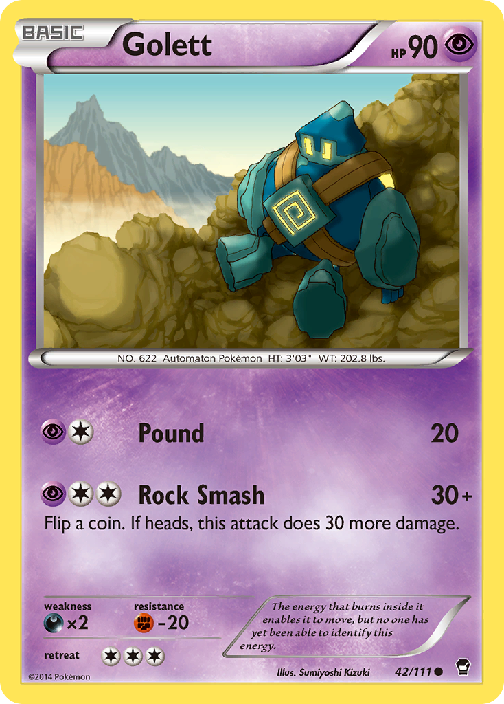 Golett (42/111) [XY: Furious Fists] | L.A. Mood Comics and Games