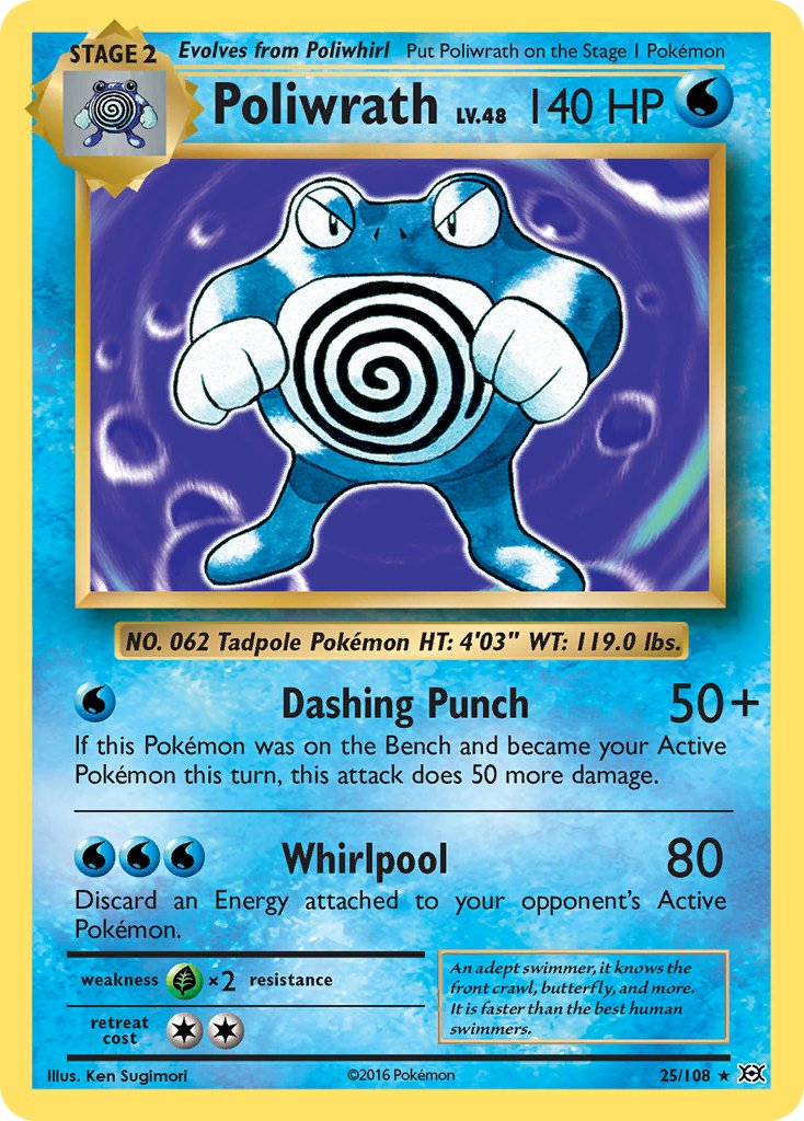 Poliwrath (25/108) (Theme Deck Exclusive) [XY: Evolutions] | L.A. Mood Comics and Games