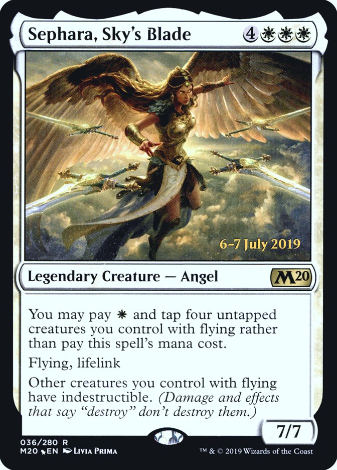 Sephara, Sky's Blade [Core Set 2020 Prerelease Promos] | L.A. Mood Comics and Games