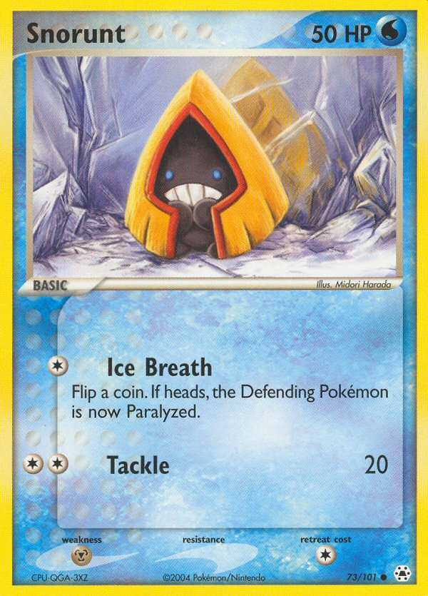 Snorunt (73/101) [EX: Hidden Legends] | L.A. Mood Comics and Games
