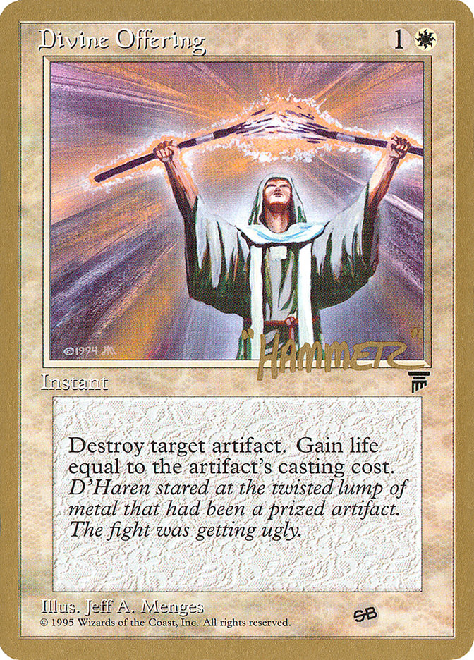 Divine Offering (Shawn "Hammer" Regnier) (SB) [Pro Tour Collector Set] | L.A. Mood Comics and Games