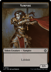 Vampire (0006) // Vampire Demon Double-Sided Token [The Lost Caverns of Ixalan Commander Tokens] | L.A. Mood Comics and Games