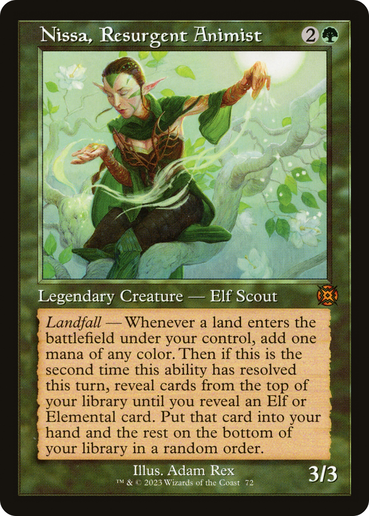 Nissa, Resurgent Animist (Retro) [March of the Machine: The Aftermath] | L.A. Mood Comics and Games