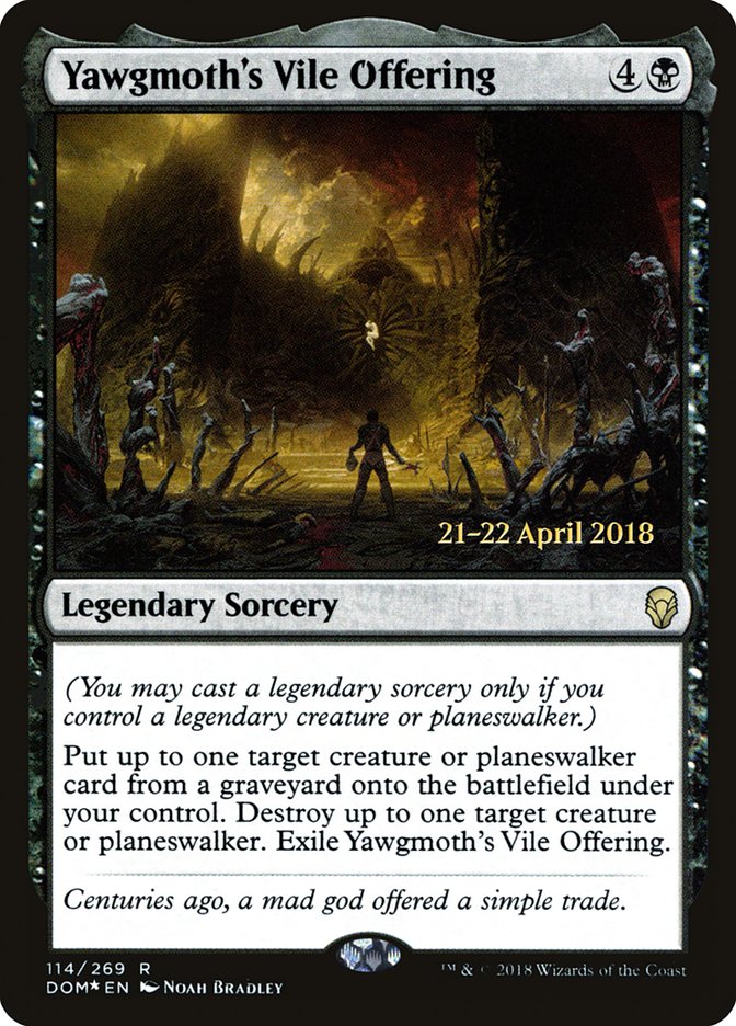 Yawgmoth's Vile Offering [Dominaria Prerelease Promos] | L.A. Mood Comics and Games