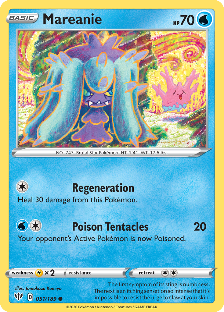 Mareanie (051/189) [Sword & Shield: Darkness Ablaze] | L.A. Mood Comics and Games