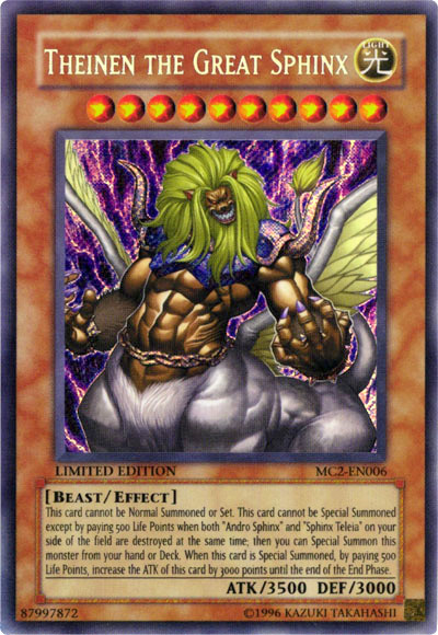 Theinen the Great Sphinx [MC2-EN006] Secret Rare | L.A. Mood Comics and Games