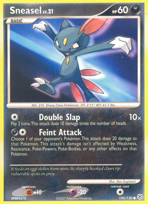 Sneasel (100/130) [Diamond & Pearl: Base Set] | L.A. Mood Comics and Games