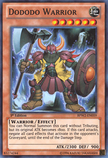 Dododo Warrior [BPW2-EN059] Super Rare | L.A. Mood Comics and Games