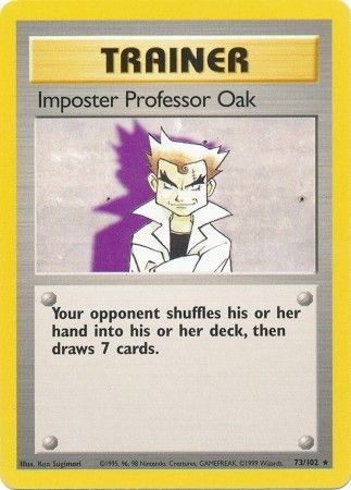 Imposter Professor Oak (73/102) [Base Set Unlimited] | L.A. Mood Comics and Games