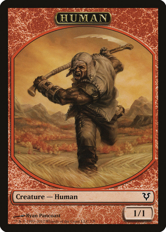 Human Token (7/8) [Avacyn Restored Tokens] | L.A. Mood Comics and Games