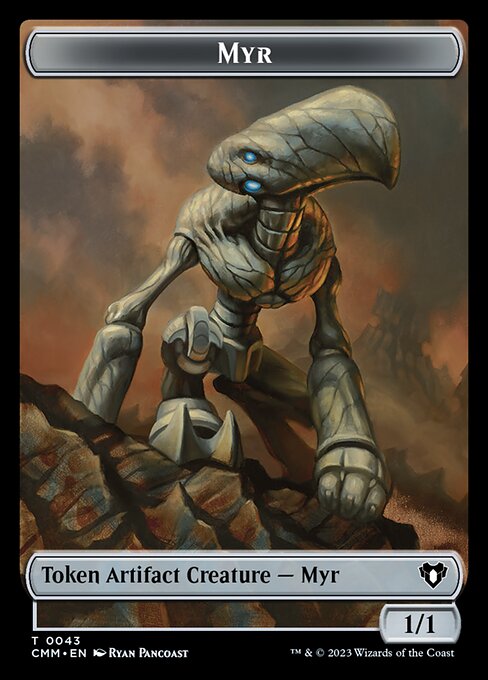 Servo // Myr Double-Sided Token [Commander Masters Tokens] | L.A. Mood Comics and Games