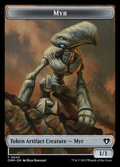 Servo // Myr Double-Sided Token [Commander Masters Tokens] | L.A. Mood Comics and Games