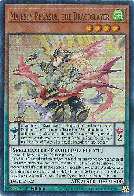 Majesty Pegasus, the Dracoslayer [DABL-EN023] Ultra Rare | L.A. Mood Comics and Games