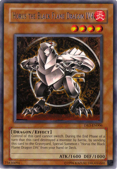 Horus the Black Flame Dragon LV4 [DR3-EN006] Rare | L.A. Mood Comics and Games