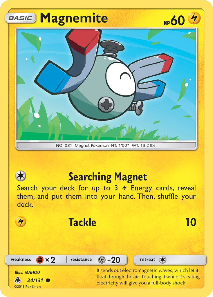 Magnemite (34/131) [Sun & Moon: Forbidden Light] | L.A. Mood Comics and Games