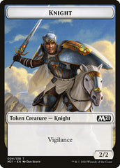 Beast // Knight Double-Sided Token [Core Set 2021 Tokens] | L.A. Mood Comics and Games