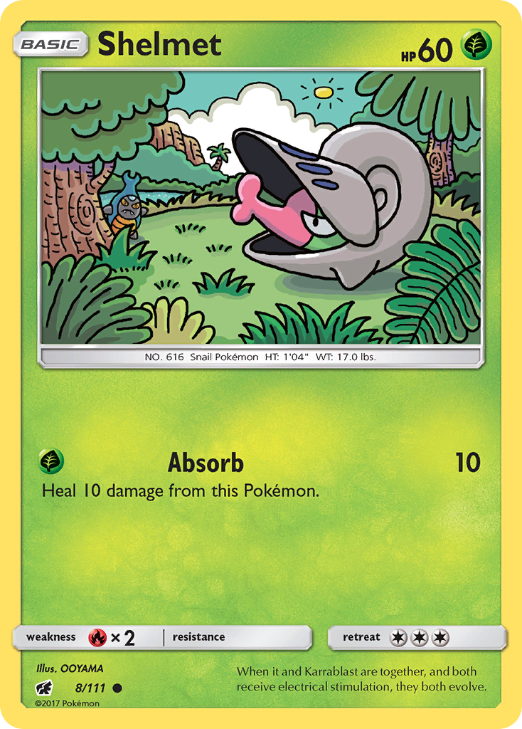 Shelmet (8/111) [Sun & Moon: Crimson Invasion] | L.A. Mood Comics and Games