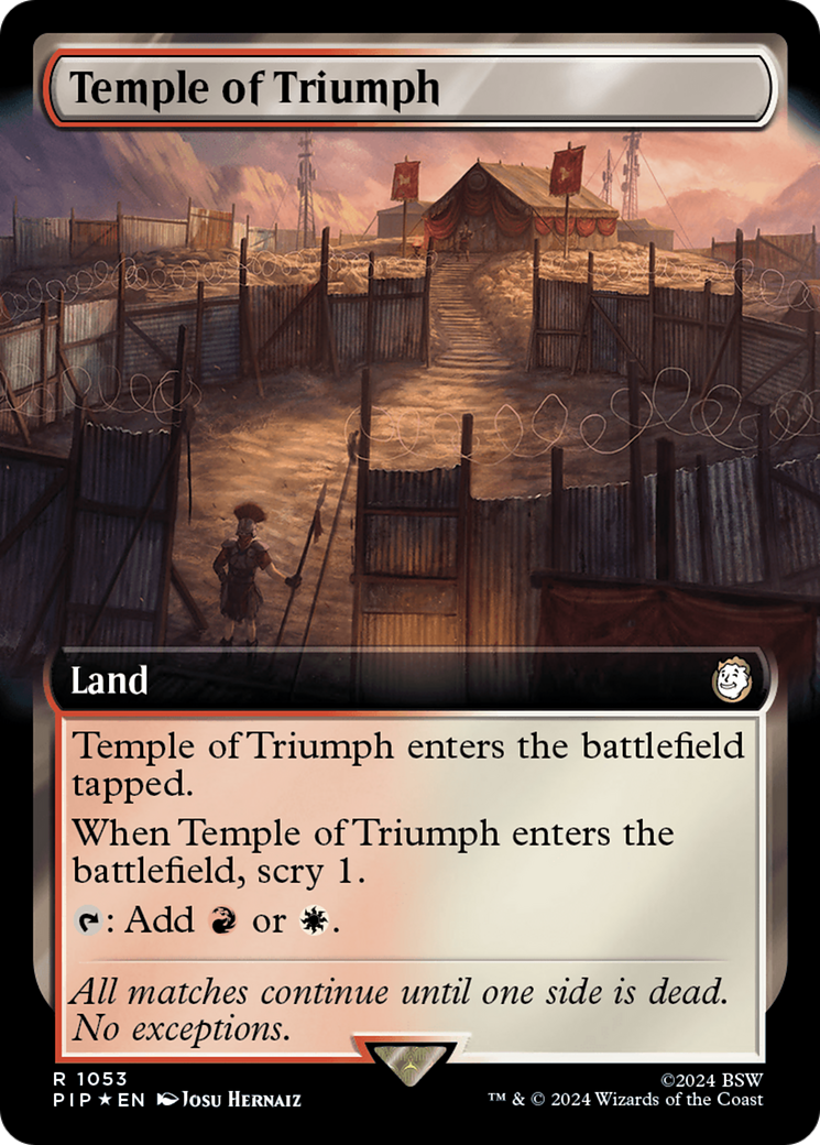 Temple of Triumph (Extended Art) (Surge Foil) [Fallout] | L.A. Mood Comics and Games