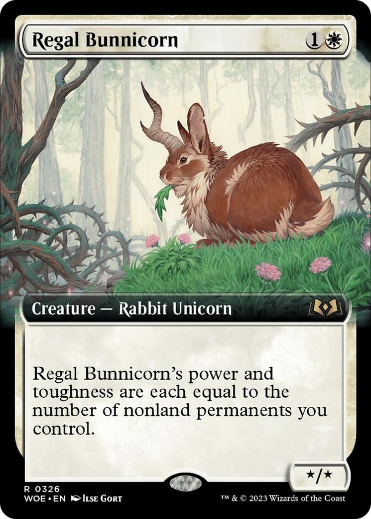 Regal Bunnicorn (Extended Art) [Wilds of Eldraine] | L.A. Mood Comics and Games