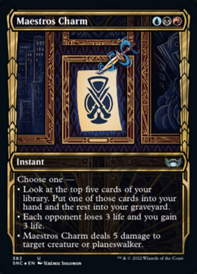 Maestros Charm (Showcase Golden Age Gilded Foil) [Streets of New Capenna] | L.A. Mood Comics and Games