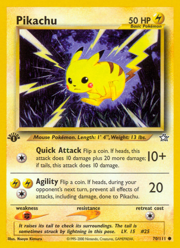 Pikachu (70/111) [Neo Genesis 1st Edition] | L.A. Mood Comics and Games