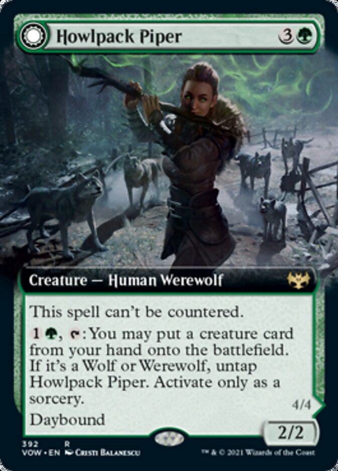 Howlpack Piper // Wildsong Howler (Extended Art) [Innistrad: Crimson Vow] | L.A. Mood Comics and Games