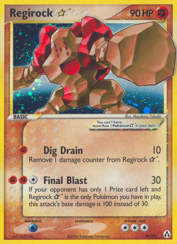 Regirock Star (91/92) [EX: Legend Maker] | L.A. Mood Comics and Games