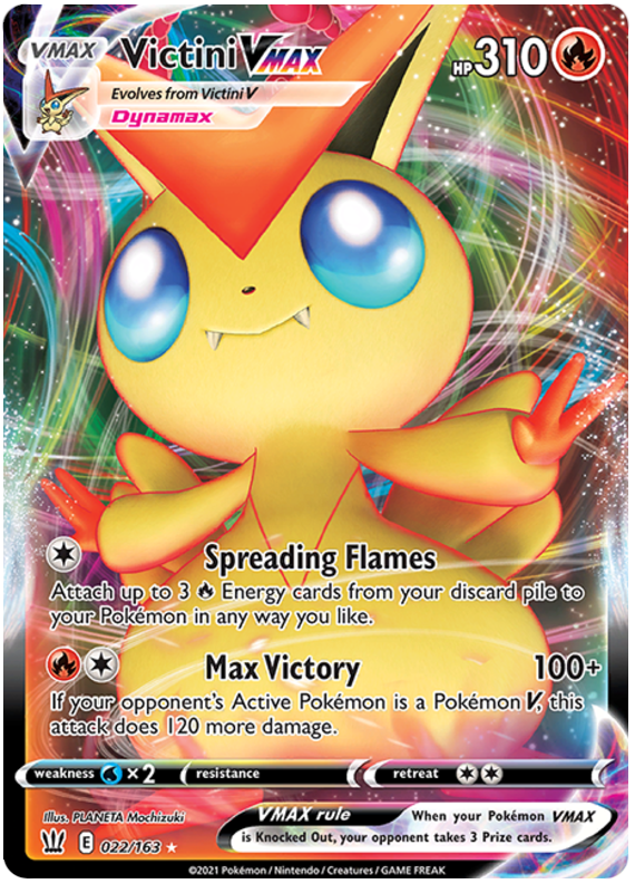 Victini VMAX (022/163) [Sword & Shield: Battle Styles] | L.A. Mood Comics and Games