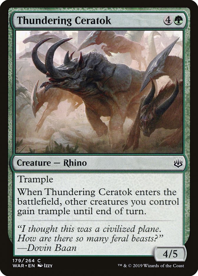 Thundering Ceratok [War of the Spark] | L.A. Mood Comics and Games