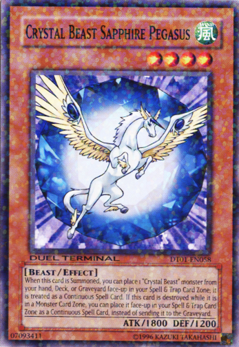 Crystal Beast Sapphire Pegasus [DT01-EN058] Common | L.A. Mood Comics and Games