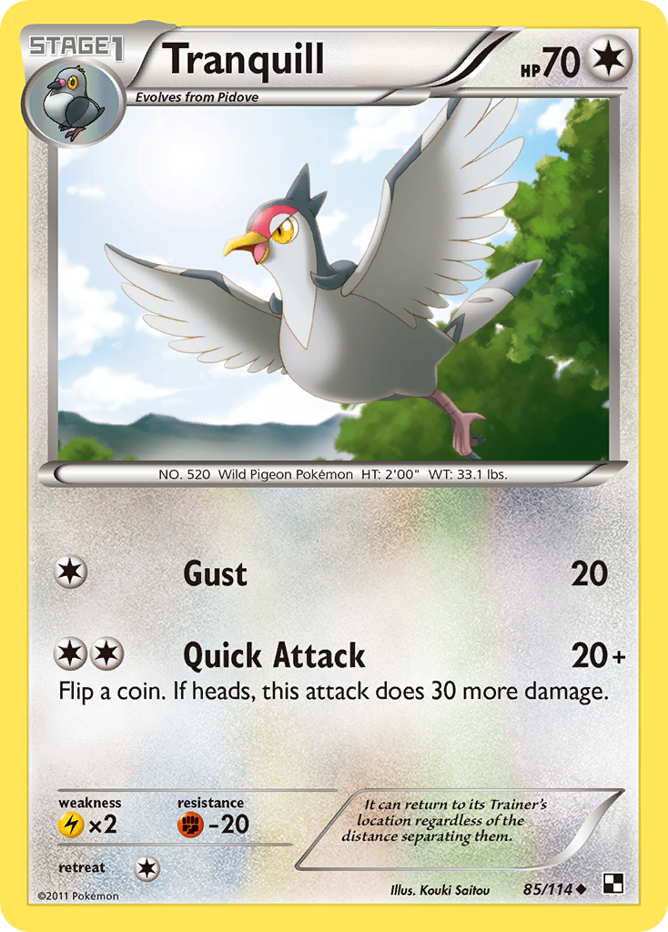 Tranquill (85/114) [Black & White: Base Set] | L.A. Mood Comics and Games