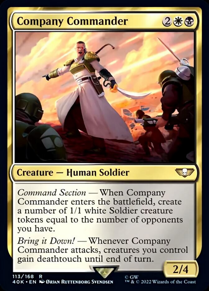 Company Commander (Surge Foil) [Warhammer 40,000] | L.A. Mood Comics and Games