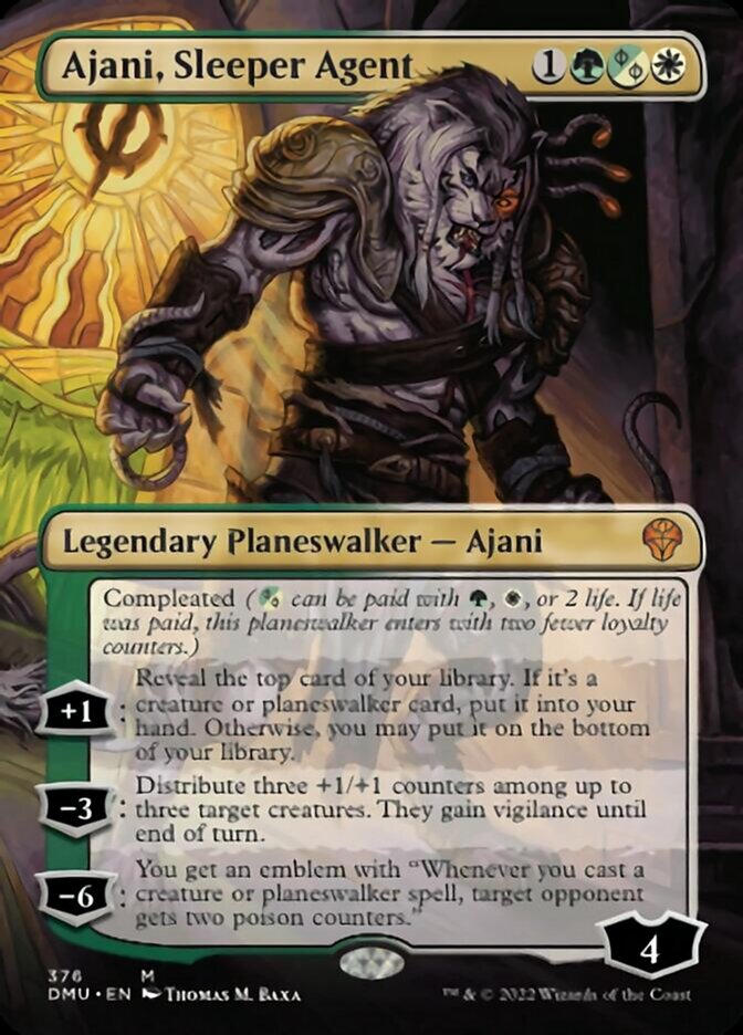 Ajani, Sleeper Agent (Borderless) (376) [Dominaria United] | L.A. Mood Comics and Games