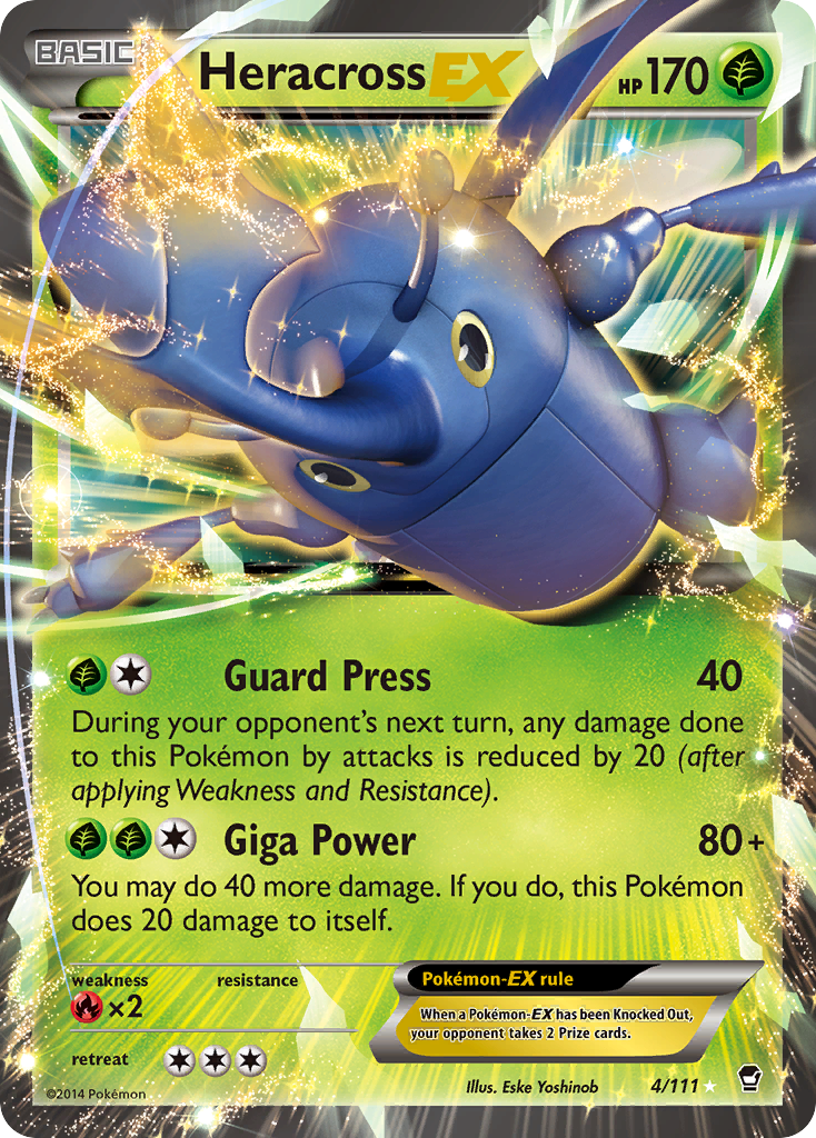Heracross EX (4/111) [XY: Furious Fists] | L.A. Mood Comics and Games