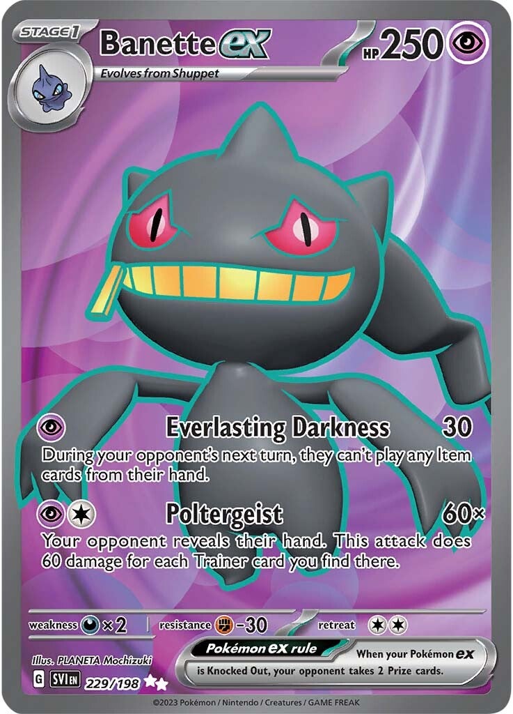 Banette ex (229/198) [Scarlet & Violet: Base Set] | L.A. Mood Comics and Games