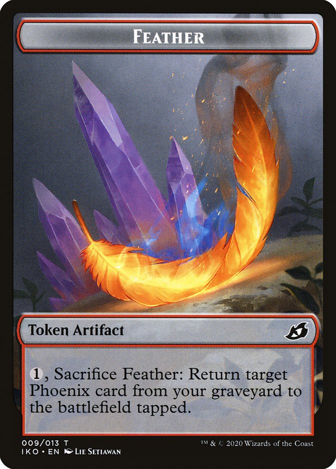 Feather Token [Ikoria: Lair of Behemoths Tokens] | L.A. Mood Comics and Games