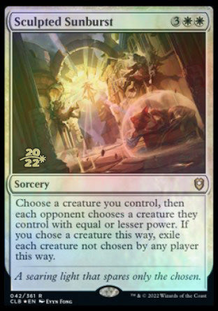 Sculpted Sunburst [Commander Legends: Battle for Baldur's Gate Prerelease Promos] | L.A. Mood Comics and Games