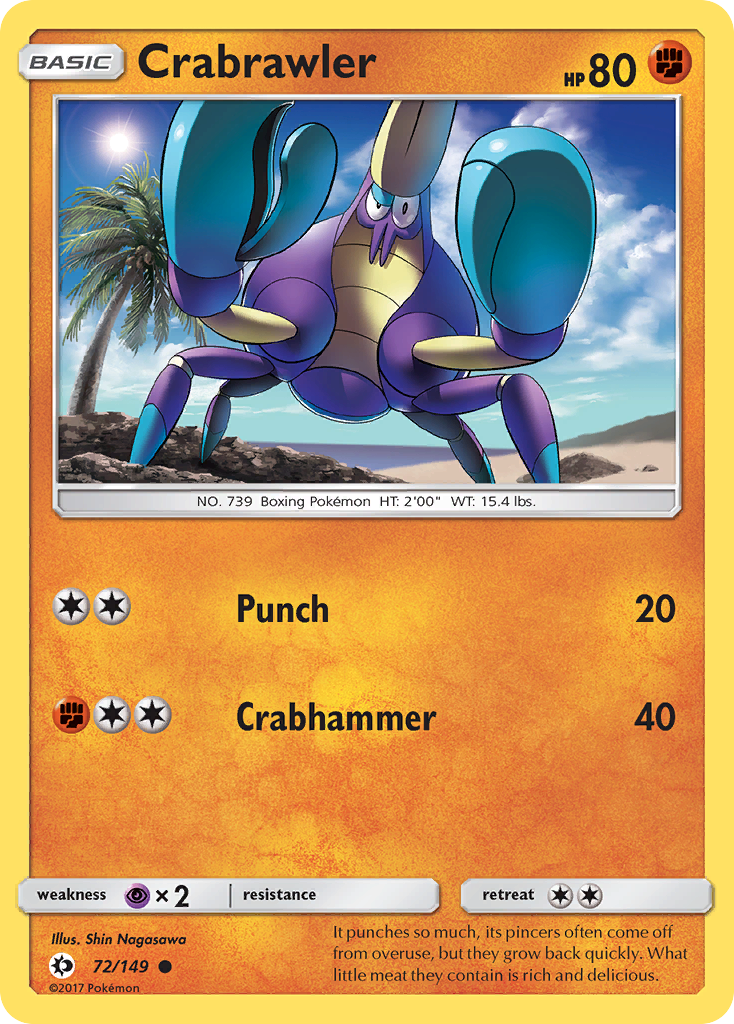 Crabrawler (72/149) [Sun & Moon: Base Set] | L.A. Mood Comics and Games