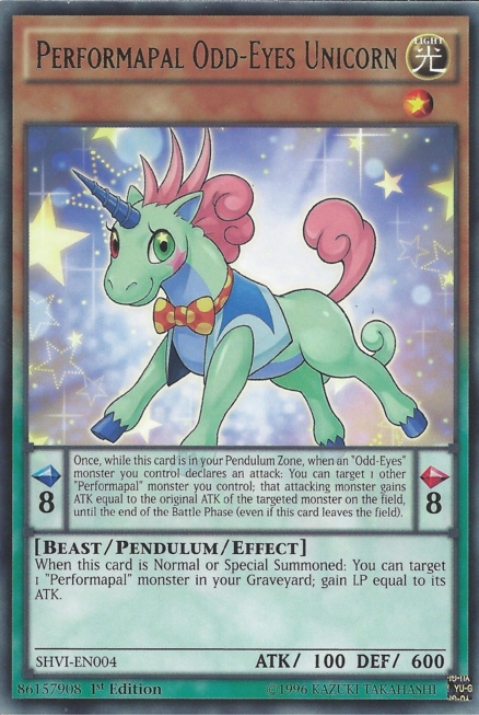 Performapal Odd-Eyes Unicorn [SHVI-EN004] Rare | L.A. Mood Comics and Games