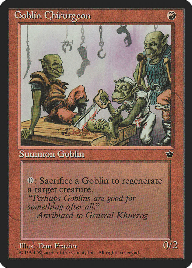 Goblin Chirurgeon (Dan Frazier) [Fallen Empires] | L.A. Mood Comics and Games