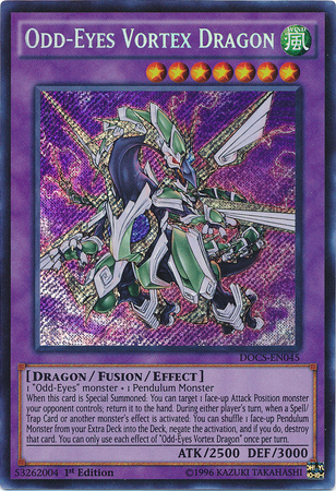 Odd-Eyes Vortex Dragon [DOCS-EN045] Secret Rare | L.A. Mood Comics and Games