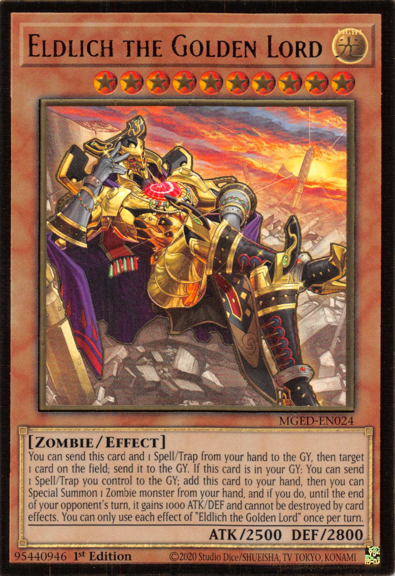 Eldlich the Golden Lord (Alternate Art) [MGED-EN024] Gold Rare | L.A. Mood Comics and Games