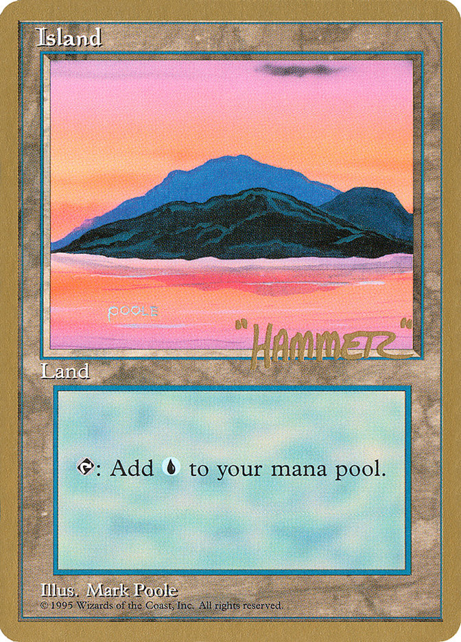 Island (shr369) (Shawn "Hammer" Regnier) [Pro Tour Collector Set] | L.A. Mood Comics and Games