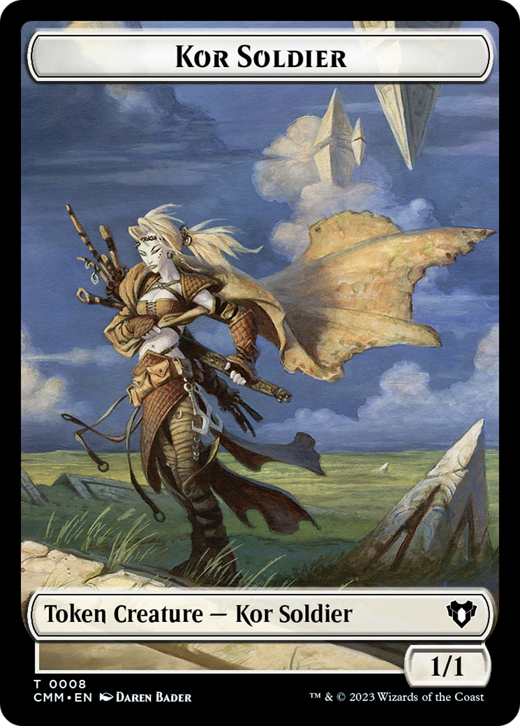 Soldier // Kor Soldier Double-Sided Token [Commander Masters Tokens] | L.A. Mood Comics and Games