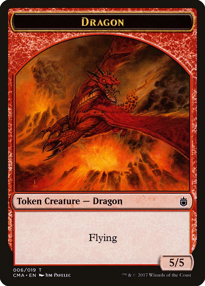 Dragon Token [Commander Anthology Tokens] | L.A. Mood Comics and Games